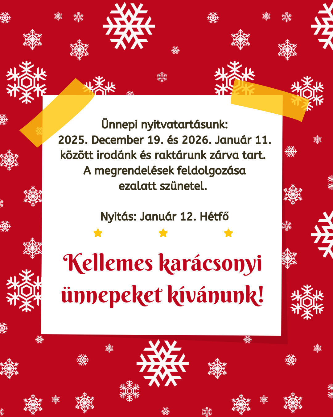 Nyári leállás miatt zárva